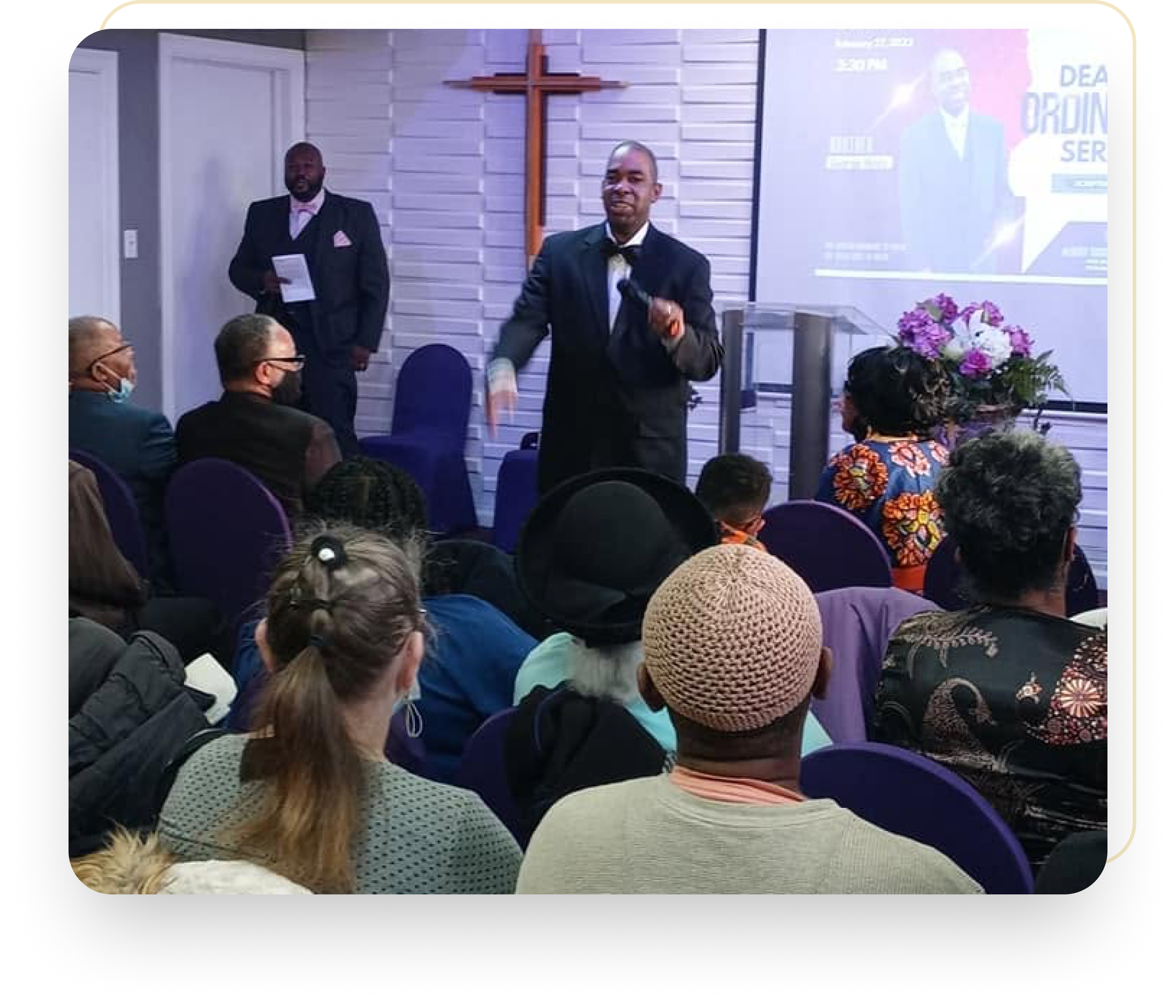 Church congregation worship